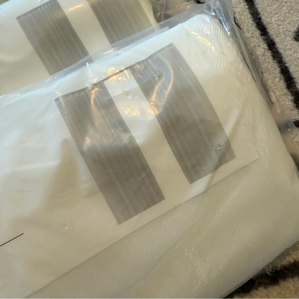 IKEA Lill white sheer curtains 98”